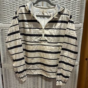 Thread & Supply jacket black stripes and cream M